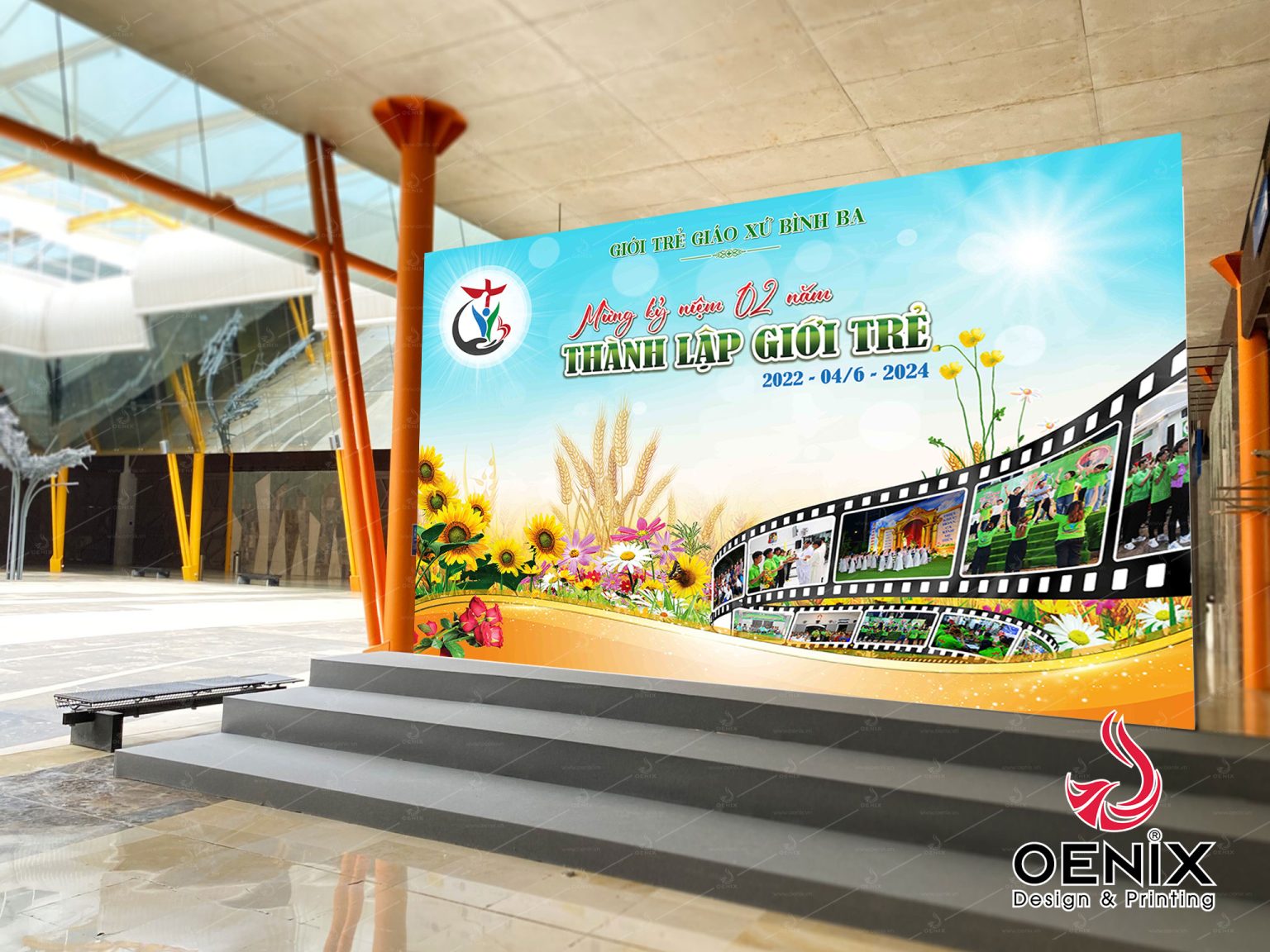 Backdrop Cong Tổng hợp Phông (Backdrop) mừng lễ Công Giáo - Phước Nguyễn