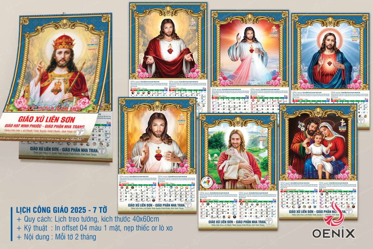 Lịch Treo Tường Công Giáo 2026_oenix.vn